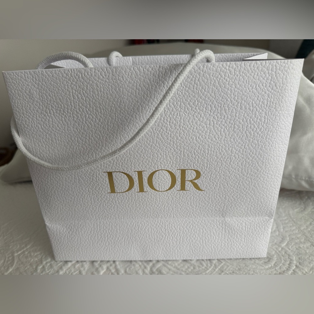 Dior White Textured Luxury Bag